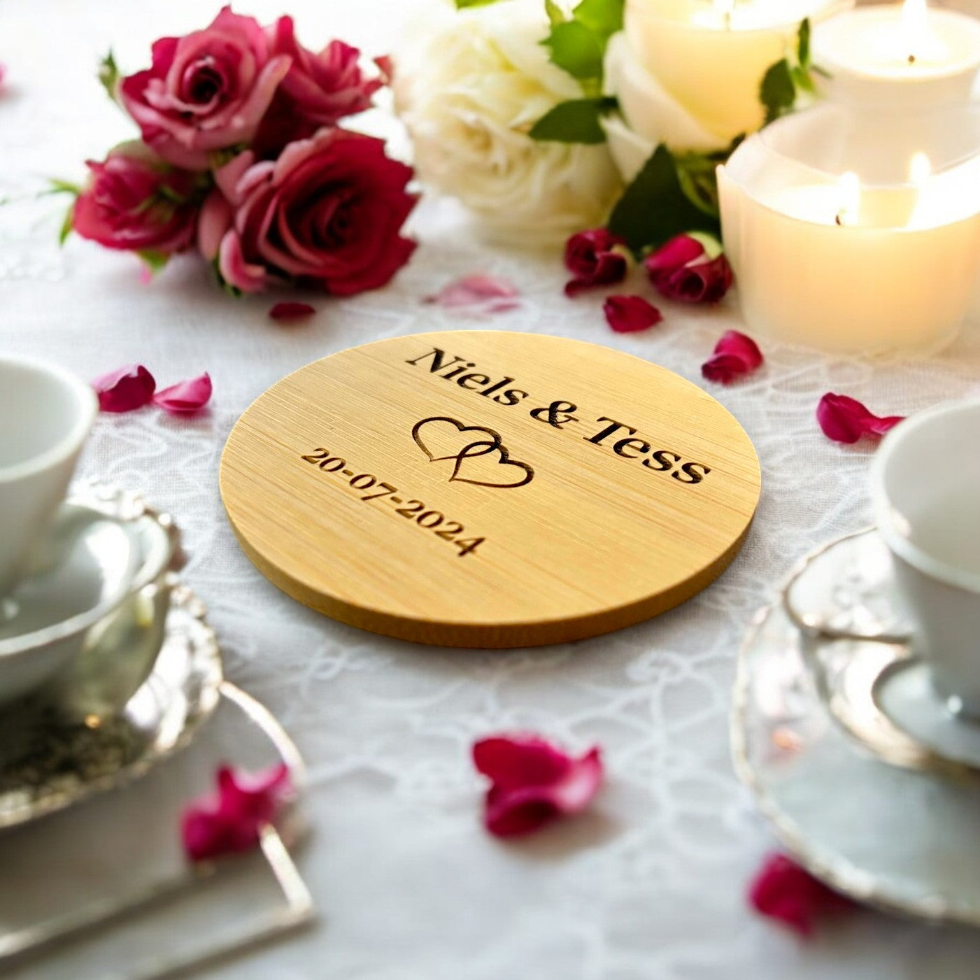 Onderzetters Bruiloft (50 stuks)