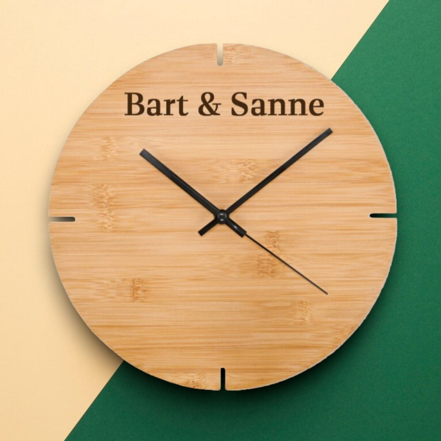 Klok Bamboe (gepersonaliseerd)