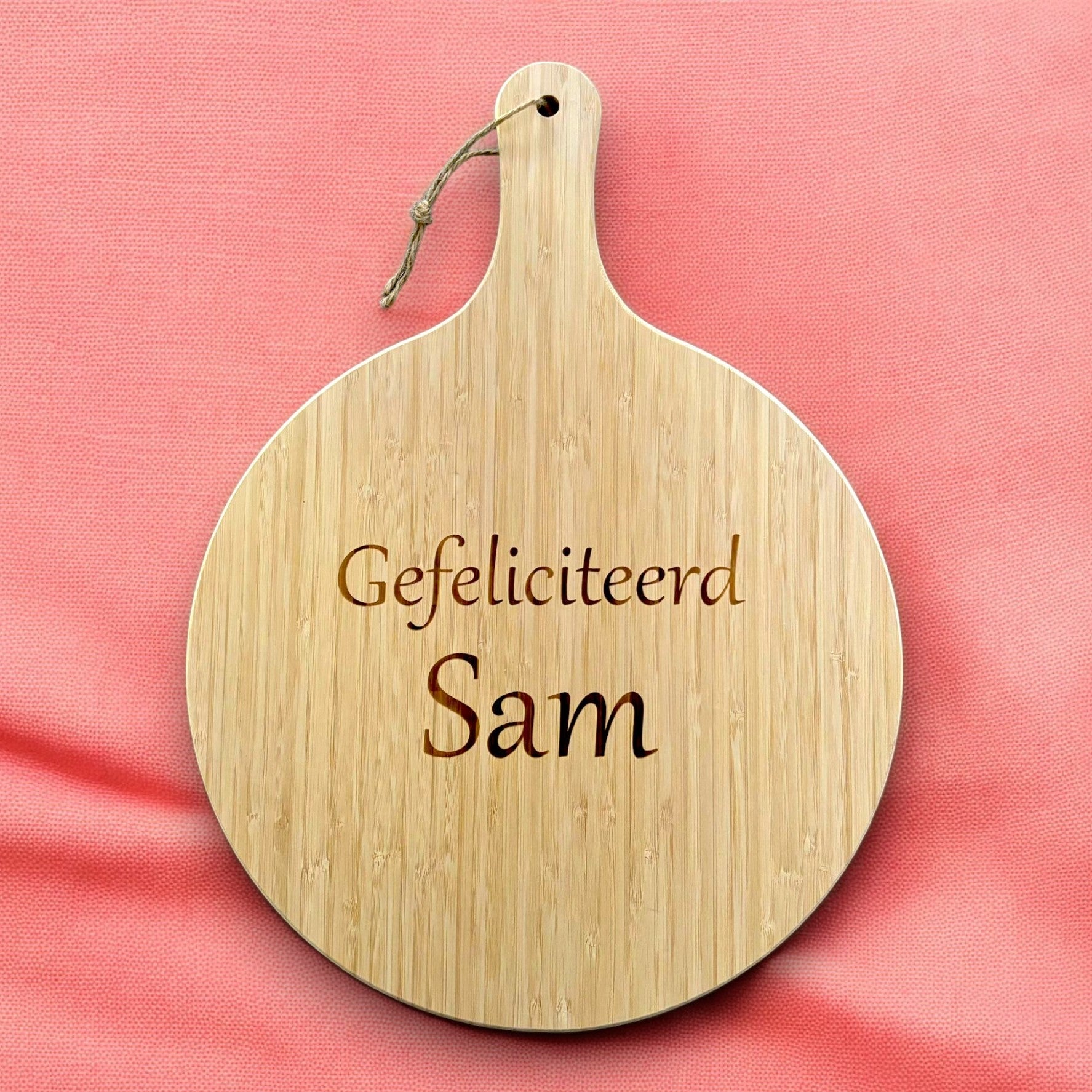 XL Borrelplank Gefeliciteerd