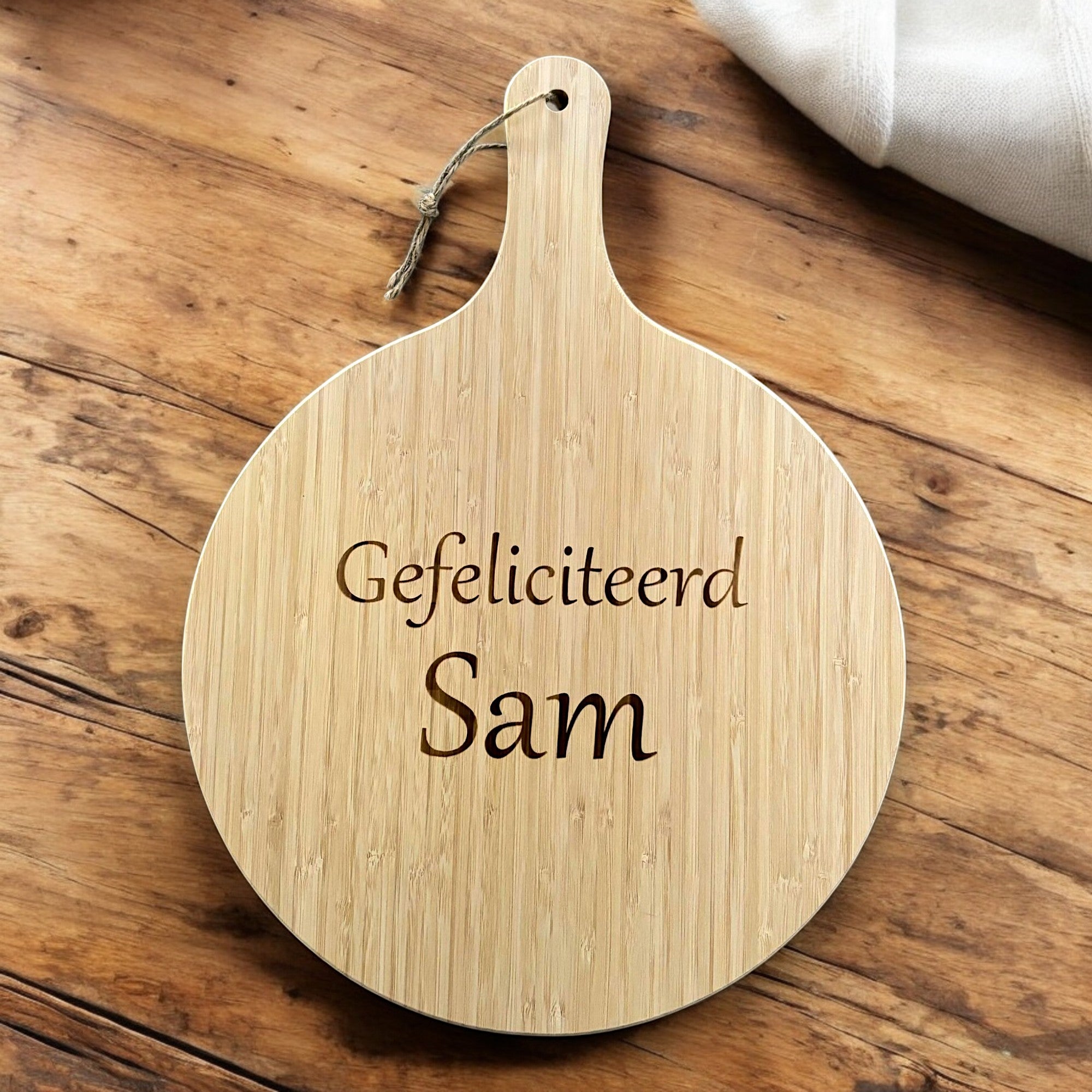 XL Borrelplank Gefeliciteerd