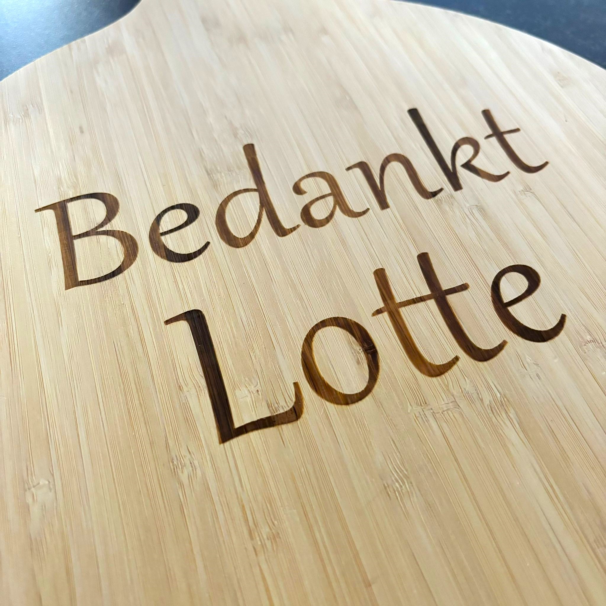 XL Borrelplank Bedankt