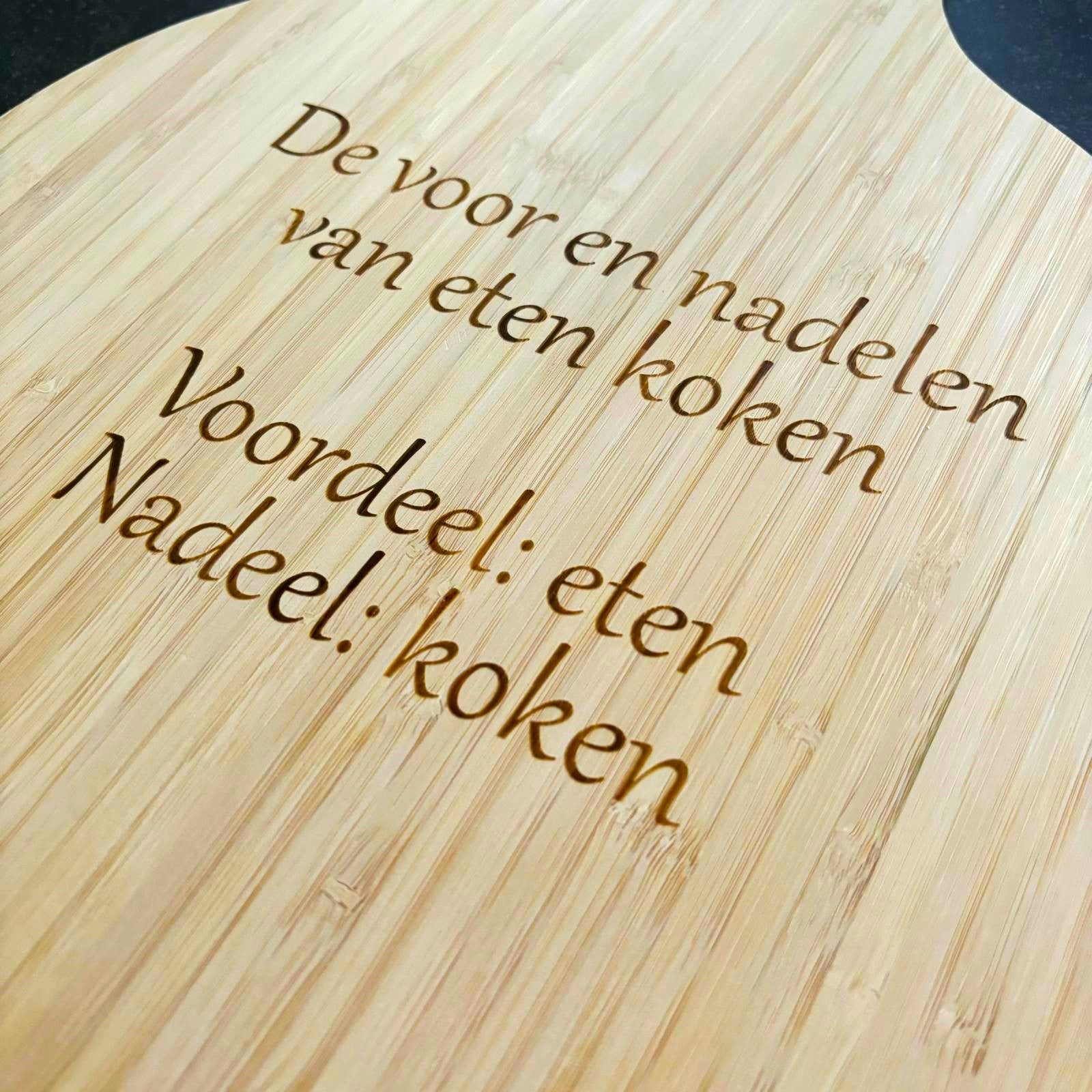 XL Borrelplank (eigen tekst)