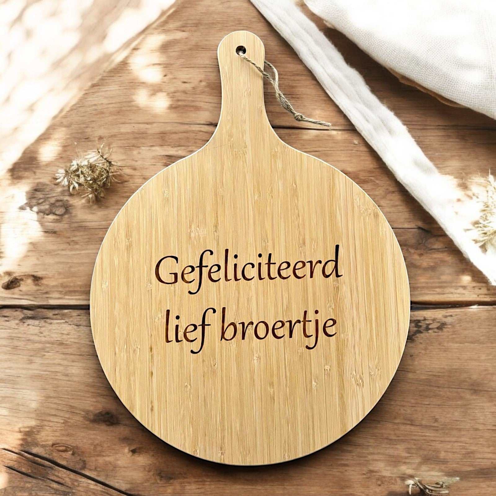 XL Borrelplank (eigen tekst)