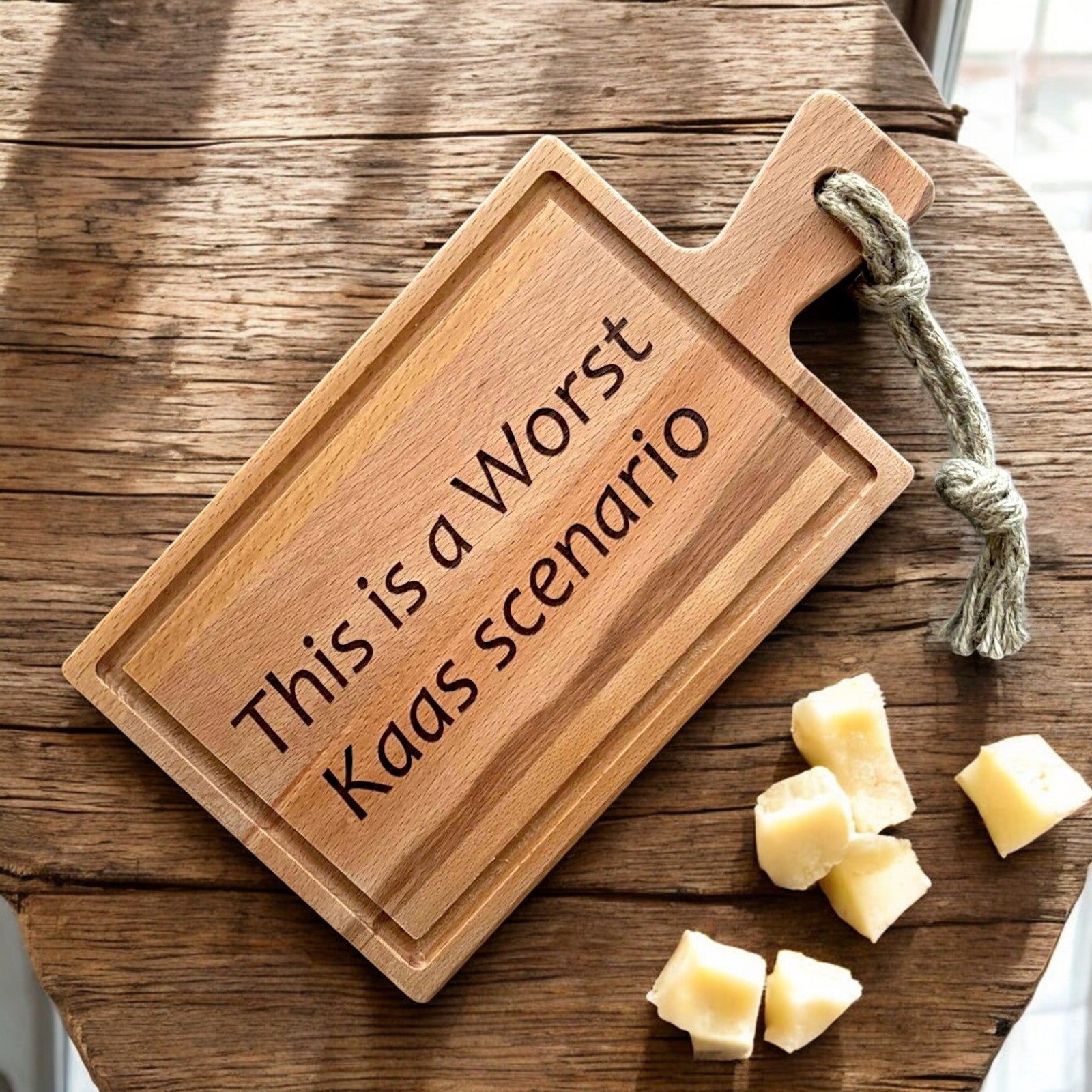 Borrelplank Beukenhout Worst Kaas scenario