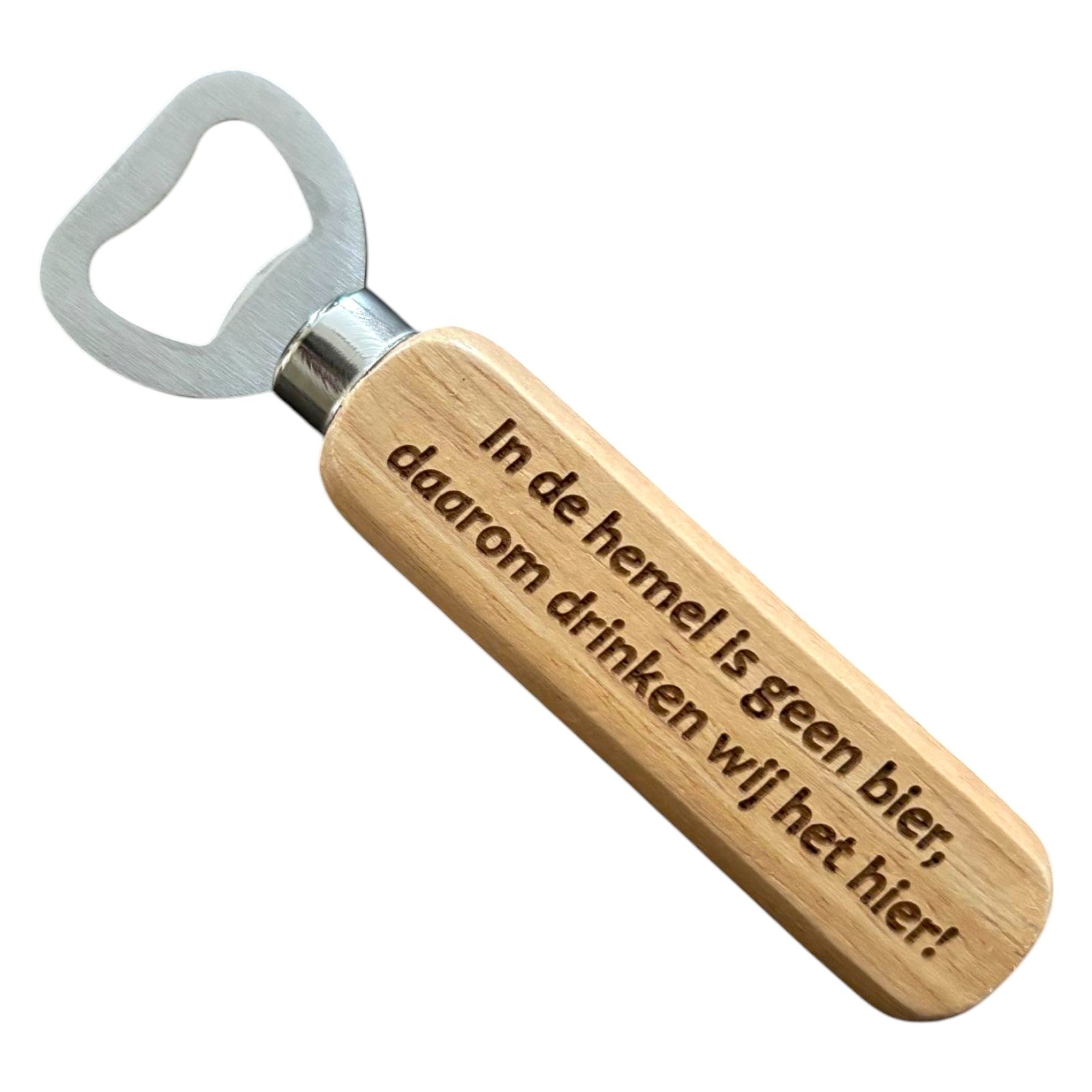 Bieropener 'In de hemel is geen bier'