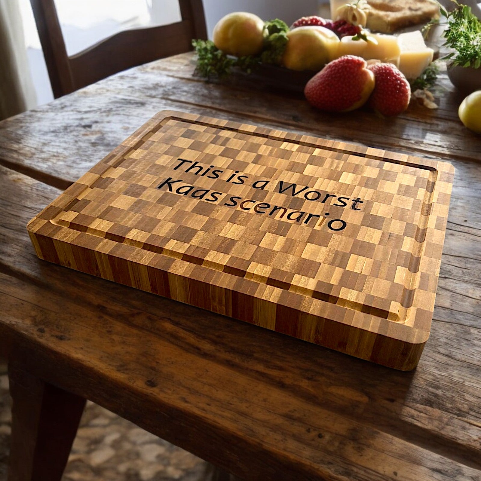 Snijplank Bamboe (eigen tekst)