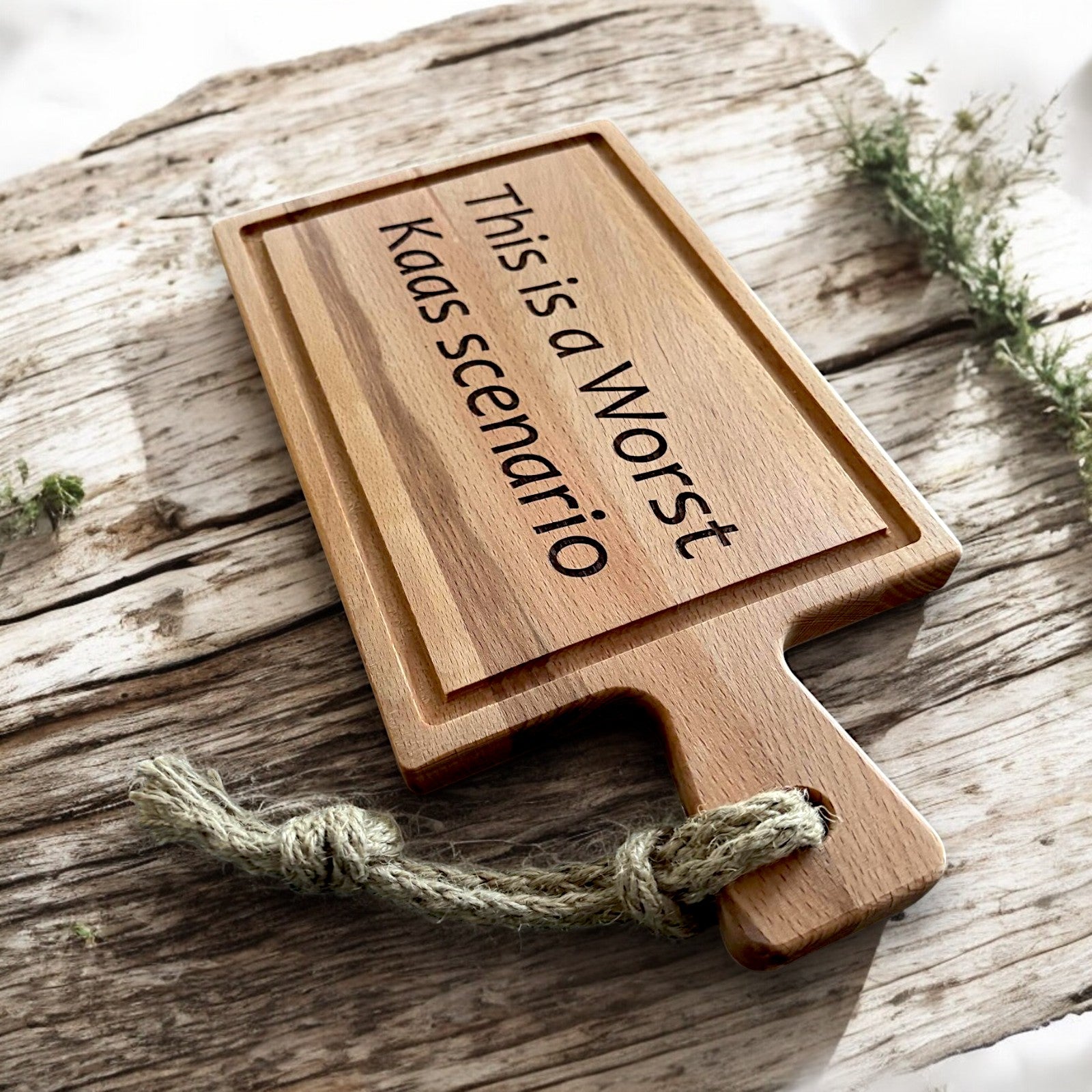 Borrelplank Beukenhout Worst Kaas scenario