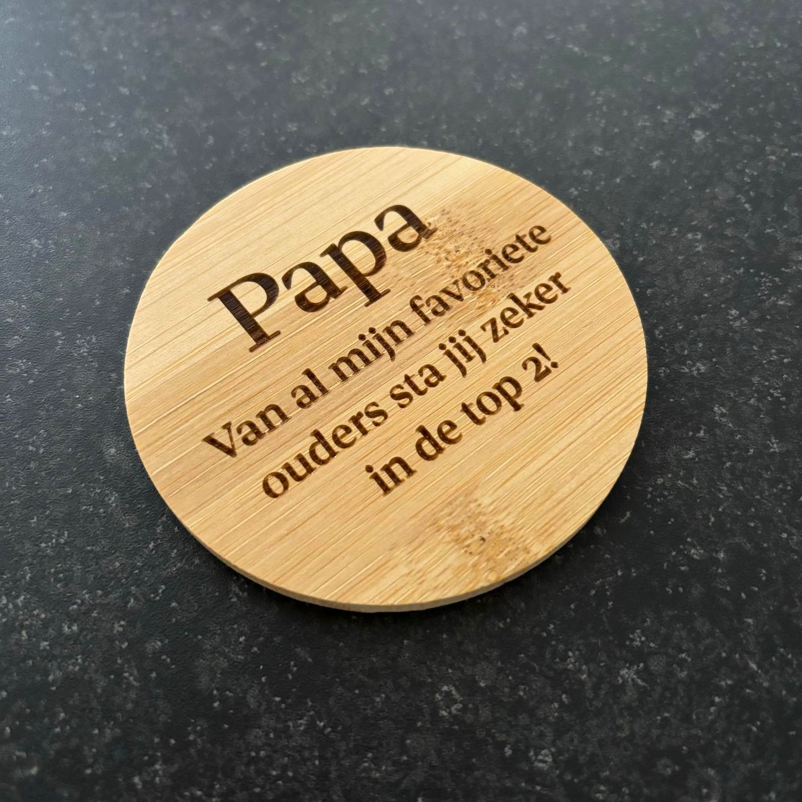 Onderzetters Papa (Set van 6 stuks)