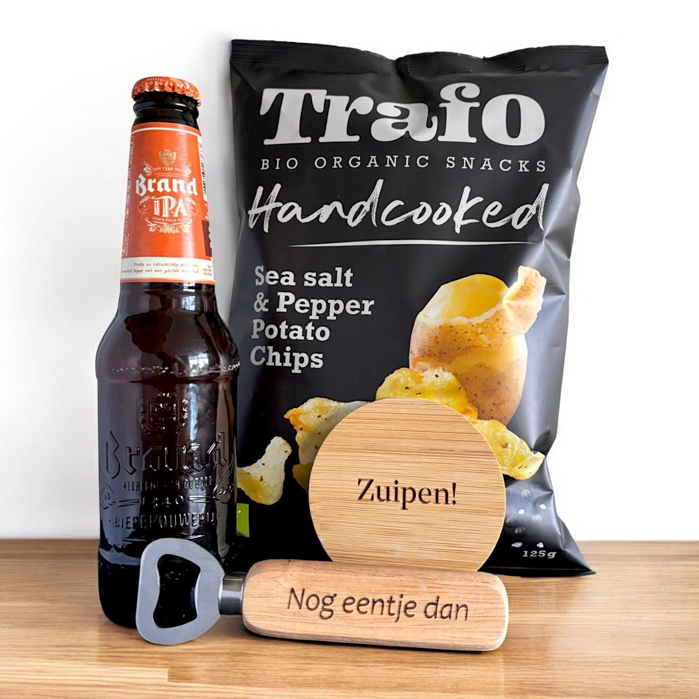 Geschenkset Bieropener & Onderzetters