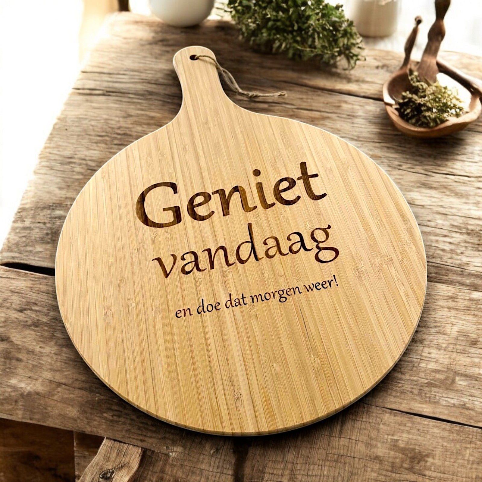 XL Borrelplank Geniet