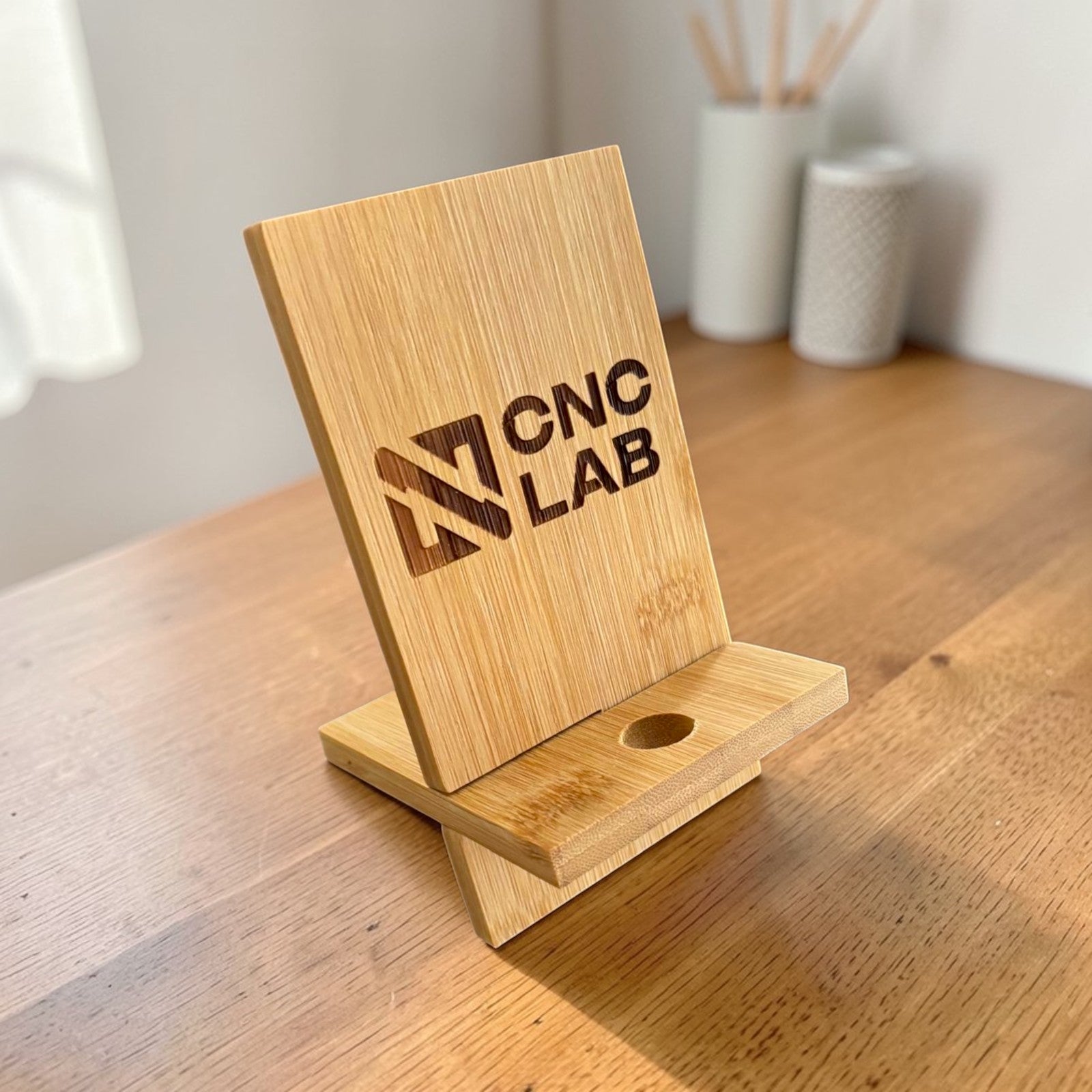 Telefoonhouder met Logo